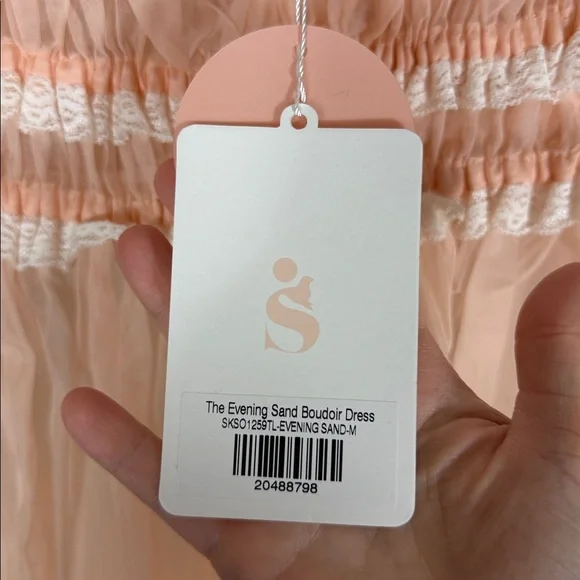 Selkie The Evening Sand Boudoir Dress in Evening Sand - Picture 6 of 8